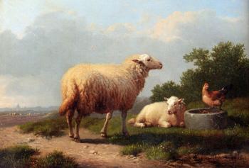 尤金 約瑟夫 維保蓋文 Sheep In A Meadow